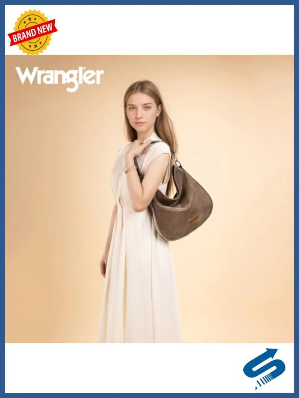 Vegan Leather Hobo Crossbody Bag with Adjustable Strap